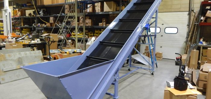 Cleated Inclined Belt Conveyor